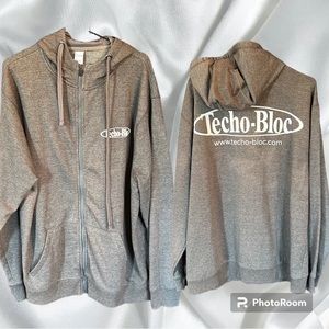 DEX grey logo hoodie size extra large